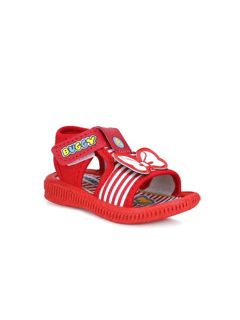 

NEOBABY Kids Red & White Sports Sandals