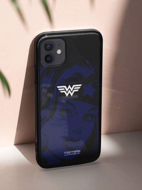 

macmerise Black & Blue Silhouette Wonder Woman iPhone 12 Pro Back Case