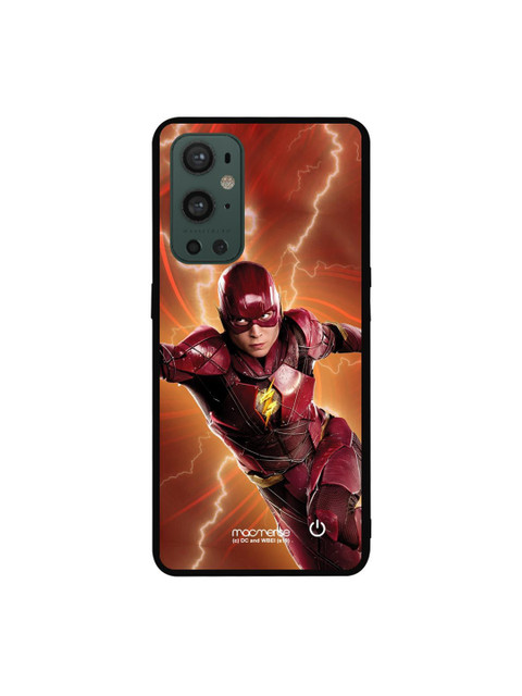 

macmerise Brown Lightspeed Flash OnePlus 9 Pro Back Case, Black