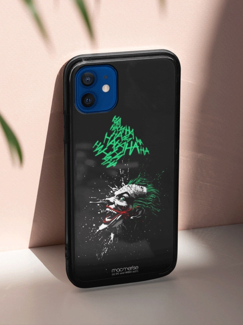 

macmerise Black & Green Sinister Joker Laugh iPhone 12 Mini Back Case