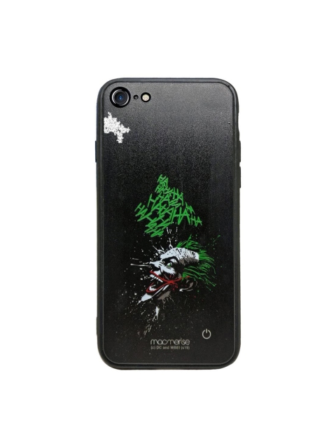 

macmerise Black & Green Sinister Joker Laugh iPhone SE Lumous LED Phone Back Case