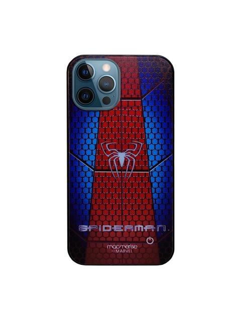 

macmerise Blue & Red Spider Web Suit iPhone SE OnePlus 9 Pro Phone Back Case