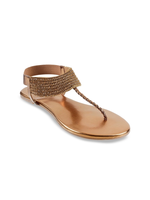 

Metro Gold-Toned Textured Flats