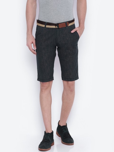 

Sports52 wear Men Navy & Brown Printed Chino Shorts, Navy blue