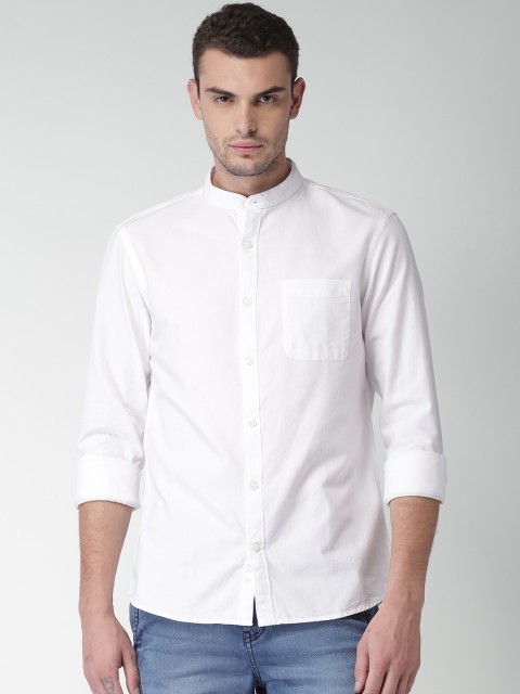 

Celio Men White Regular Fit Solid Casual Shirt