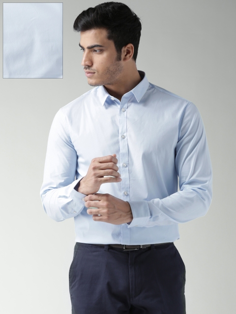 

Celio Men Blue Slim Fit Solid Slim Fit Formal Shirt