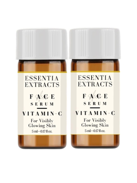 

ESSENTIA EXTRACTS Set of 2 Vitamin C Face Serums - 5 ml Each, White