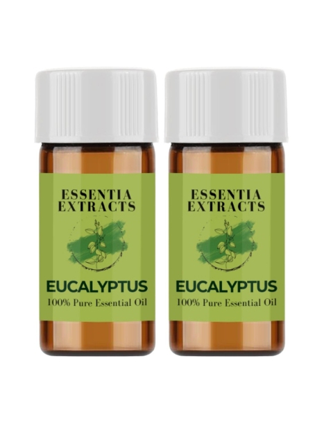 

ESSENTIA EXTRACTS Unisex Set Of 2 Eucalyptus Essential Oil- 6ml, Transparent