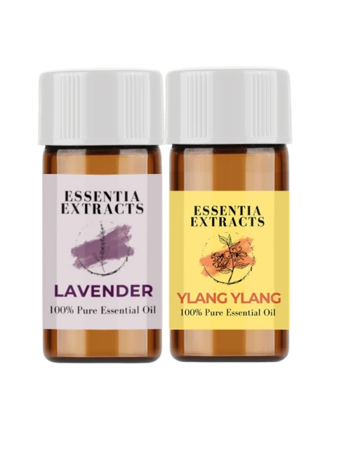 

ESSENTIA EXTRACTS Transparent Set of 2 Lavender and Ylang Ylang Aroma Oils