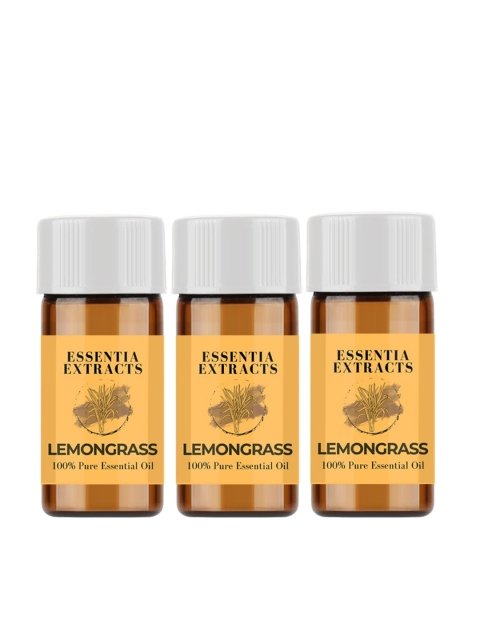 

ESSENTIA EXTRACTS Set of 3 Transparent Lemongrass Essential Oil - 9 ml Each