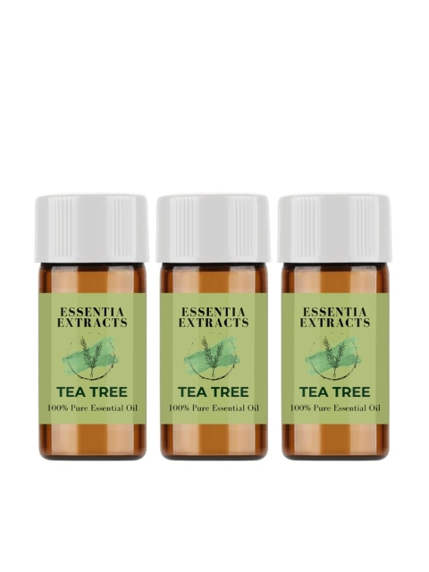 

ESSENTIA EXTRACTS Pack Of 3 Tea Tree Essential Oil 3 Ml, Transparent