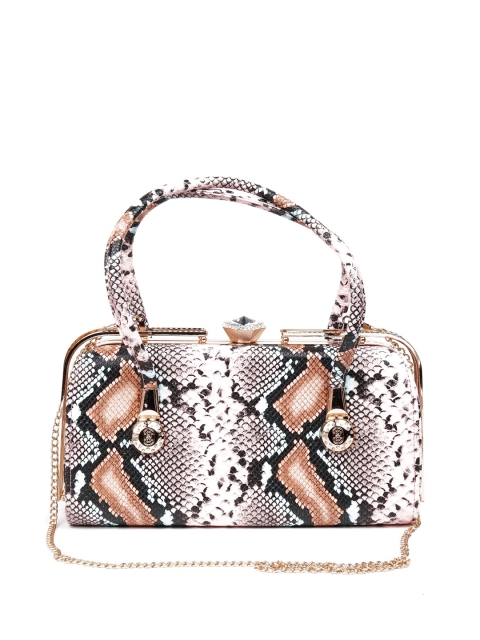

ODETTE Pink Animal Printed Handheld Bag