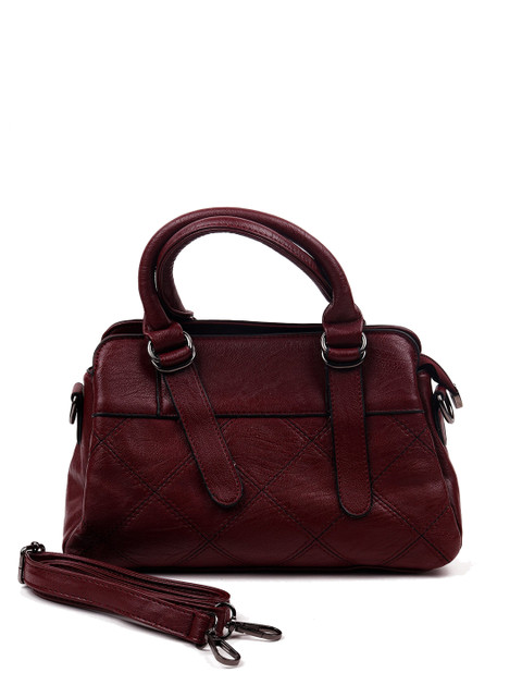 

ODETTE Brown Structured Handheld Bag
