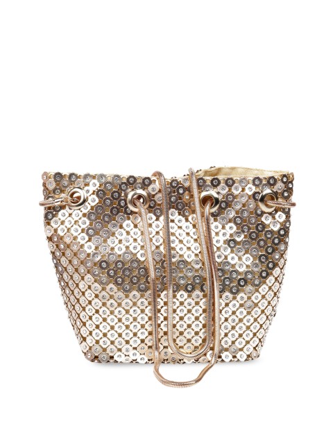 

ODETTE Gold-Toned Bucket Sling Bag