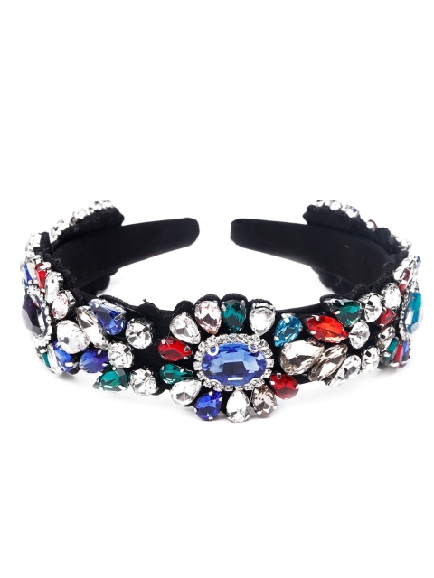 

ODETTE Women Black & Blue Embellished Hairband