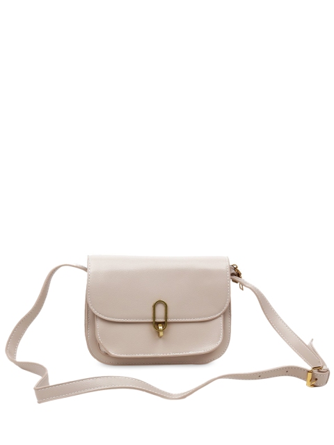 

ODETTE Beige Half Moon Shoulder Bag
