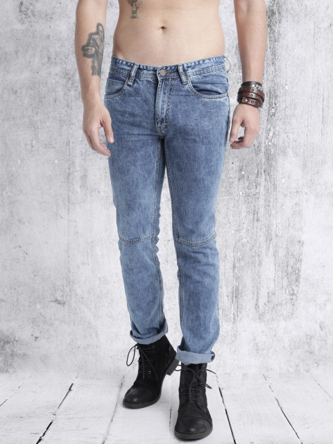 

Roadster Blue Acid-Washed Slim Fit Jeans