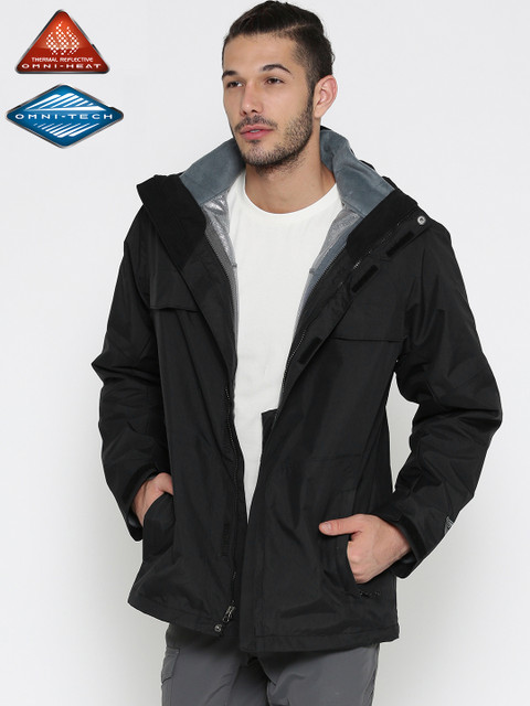 

Columbia Black & Grey Bugaboo Interchange Outdoor Jacket with Detachable Hood