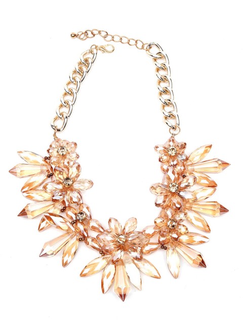

ODETTE Women Brown & Gold-Toned Crystal Necklace
