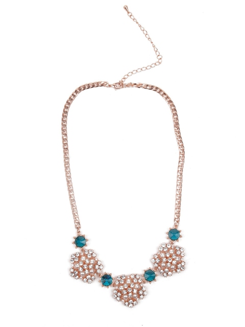 

ODETTE Gold-Toned & Blue Statement Necklace