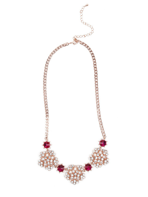 

ODETTE Women Gold-Toned & Pink Necklace