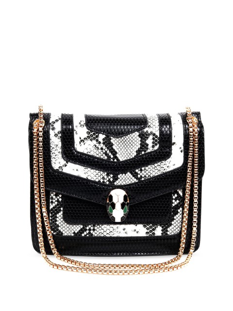 

ODETTE Women Black Textured Structured Sling Bag