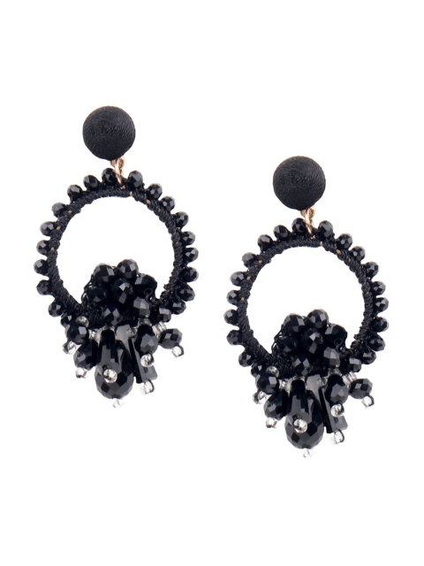 

ODETTE Pink Oval Drop Earrings