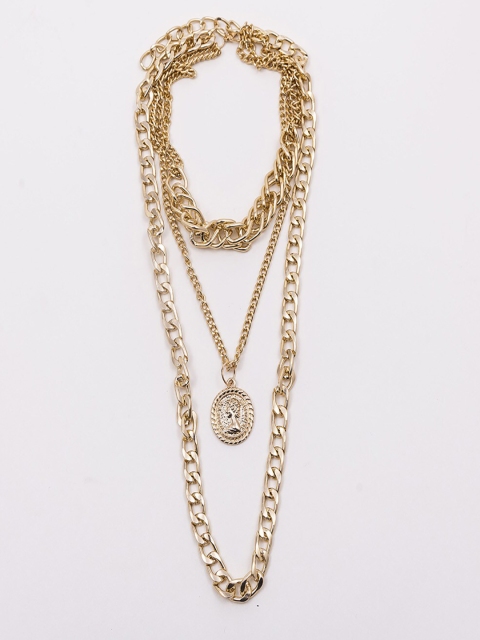 

Jewelz Gold-Toned Gold-Plated Layered Necklace