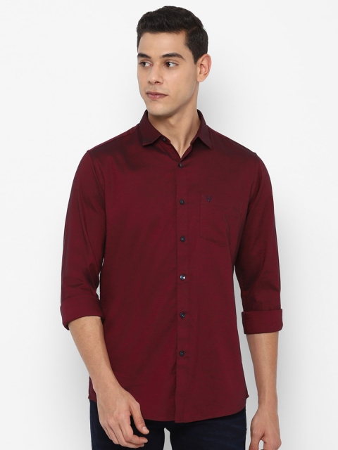 

Allen Solly Men Maroon Slim Fit Casual Shirt
