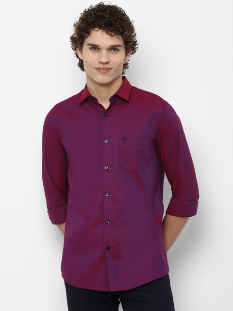 

Allen Solly Men Purple Slim Fit Casual Shirt