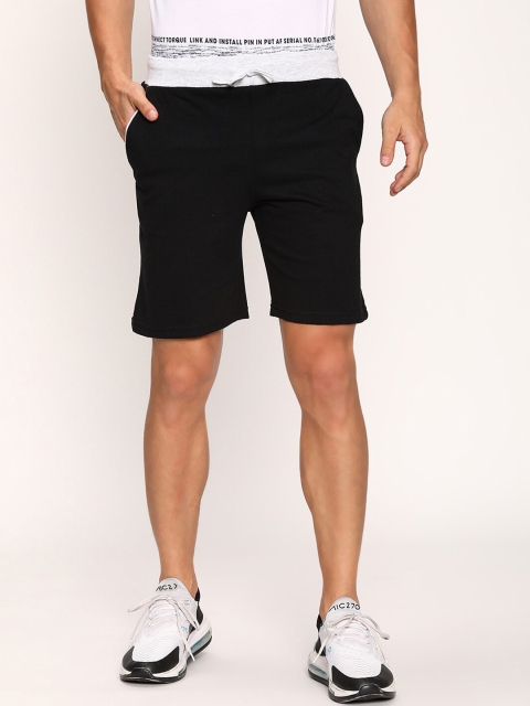 

V2 Value & Variety Men Black Striped Shorts