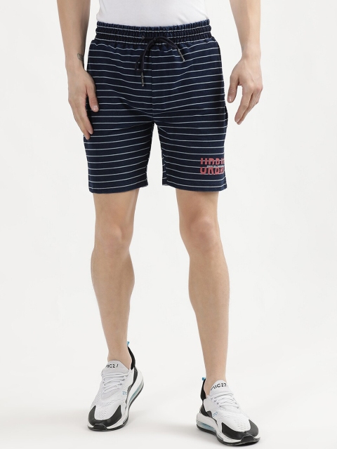

V2 Value & Variety Men Blue Striped Shorts