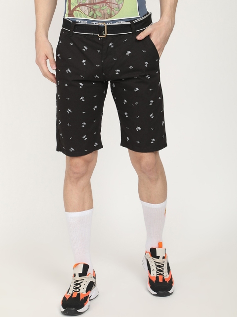 

V2 Value & Variety Men Black Printed Shorts