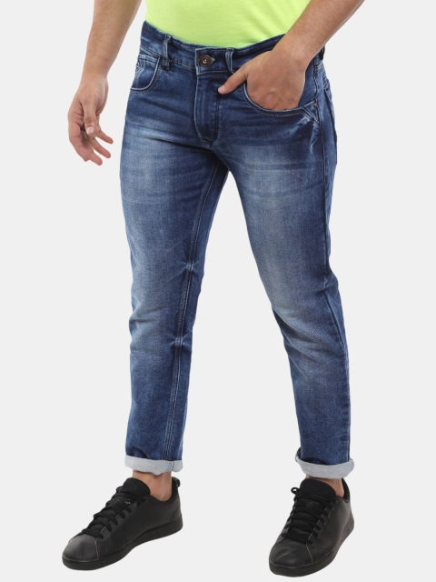 

V-Mart Men Blue Low Distress Heavy Fade Stretchable Jeans