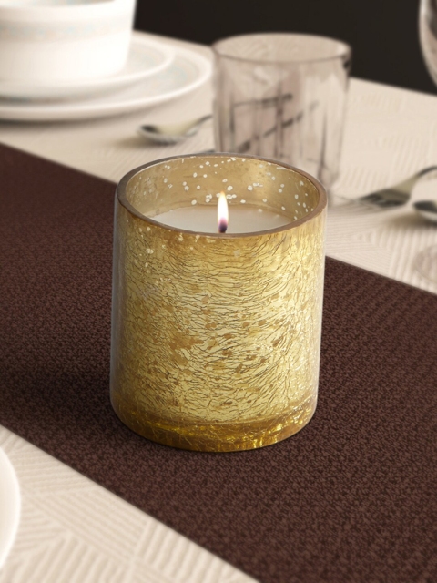 

Living scapes by Pantaloons Gold-Coloured Textured Candles