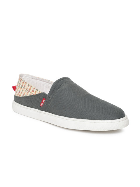 

Levis Men Grey Slip-On Sneakers