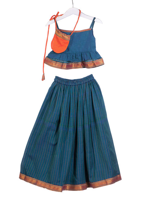 

myRiti Blue Ethnic A-Line Maxi Dress