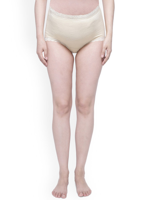 

Anoma Women Peach Solid High Waist Maternity Briefs-ANM020