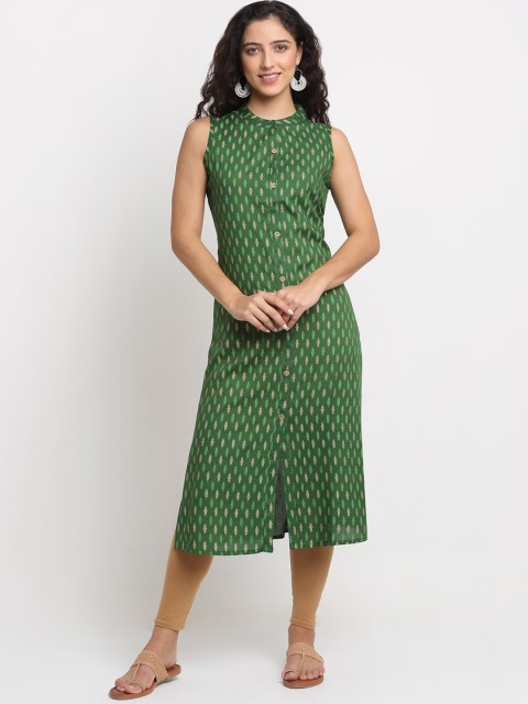 

KALINI Women Green Ethnic Motifs Printed Kurta