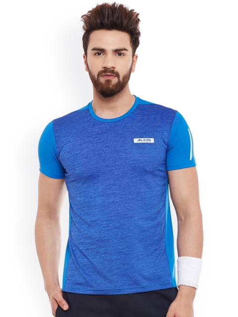 

Alcis Men Blue Solid Round Neck T-shirt
