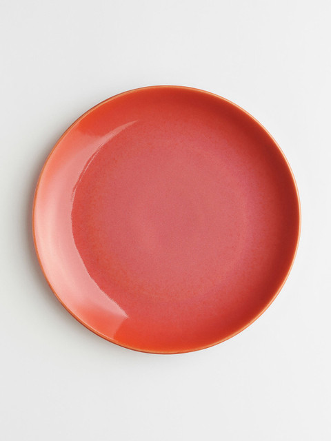 

H&M Pink Solid Large Stoneware Plate