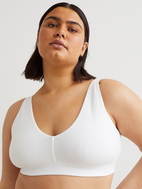 

H&M+ White 2-Pack Soft Cotton Bras