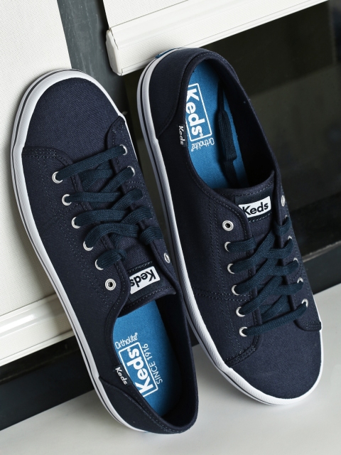 

Keds Women Navy Kickstart Seasonal Solid Sneakers, Navy blue