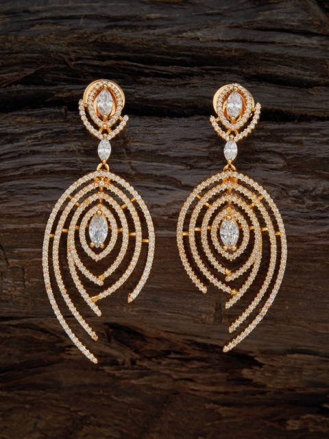 

Kushal's Fashion Jewellery White Contemporary Drop Earrings