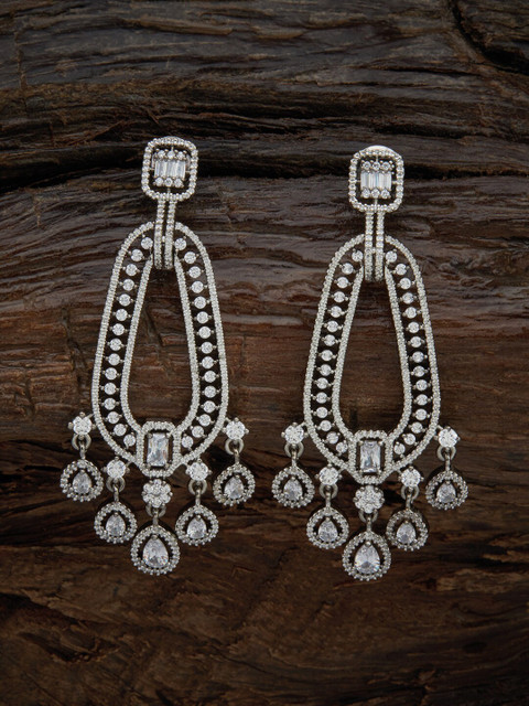 

Kushal's Fashion Jewellery White Contemporary Studs Earrings