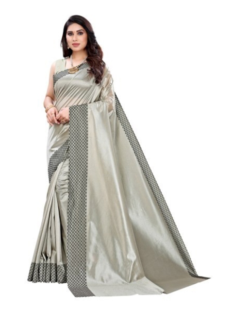 

Yashika Grey Cotton Silk Saree