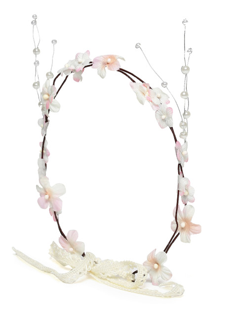

Accessorize Off-White Floral Hair Wreath