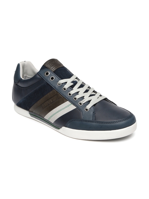 

Levis Men Navy Solid Regular Turlock Sneakers, Navy blue