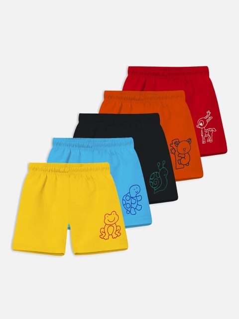 

Trampoline Unisex Kids Red Printed Shorts