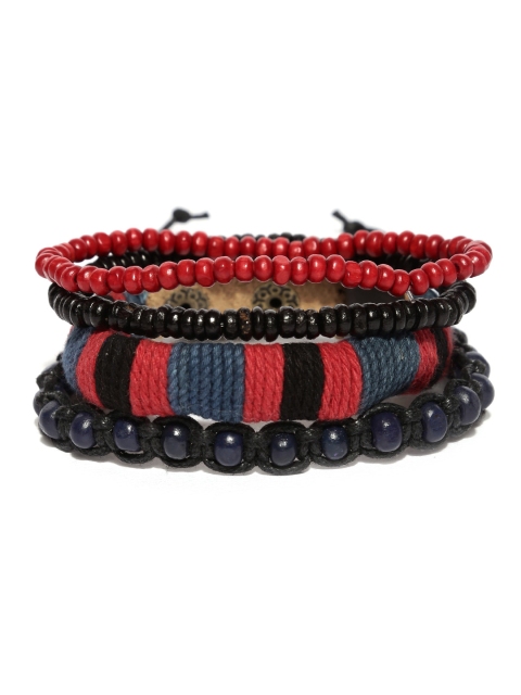 

The Bro Code Men Set of 4 Bracelets, Multi
